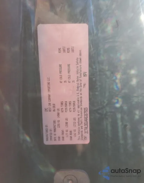 2010 GMC Terrain Sle from USA, damaged, VIN 2CTALDEW4A6387925